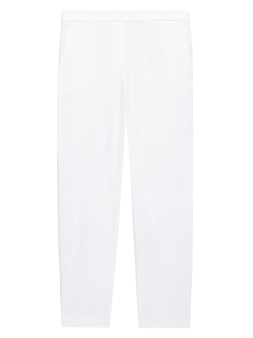 Women's Treeca Linen Slim-Leg Cropped Pants - White - Size 18 | Saks Fifth Avenue