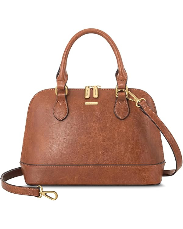 LOVEVOOK Purse for Women Small Crossbody Bags Classic Double Zip Top Handle Dome Satchel Bag | Amazon (US)