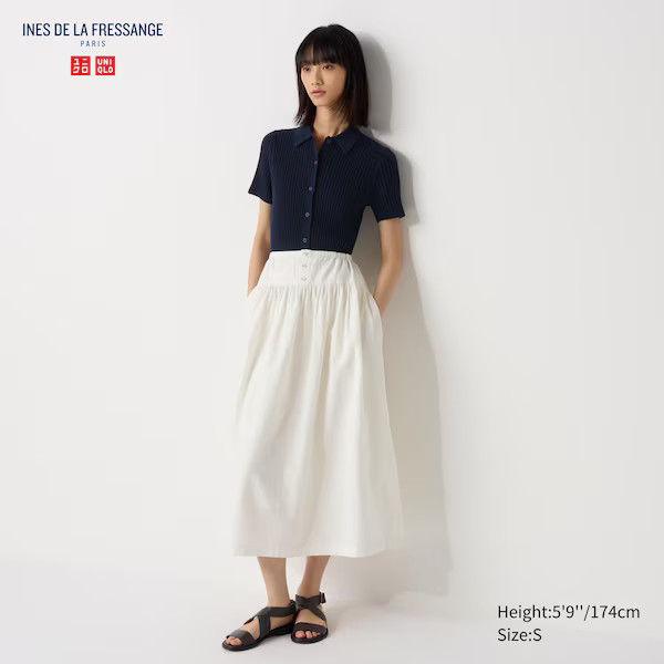 Linen Cotton Gather Skirt | UNIQLO (US)