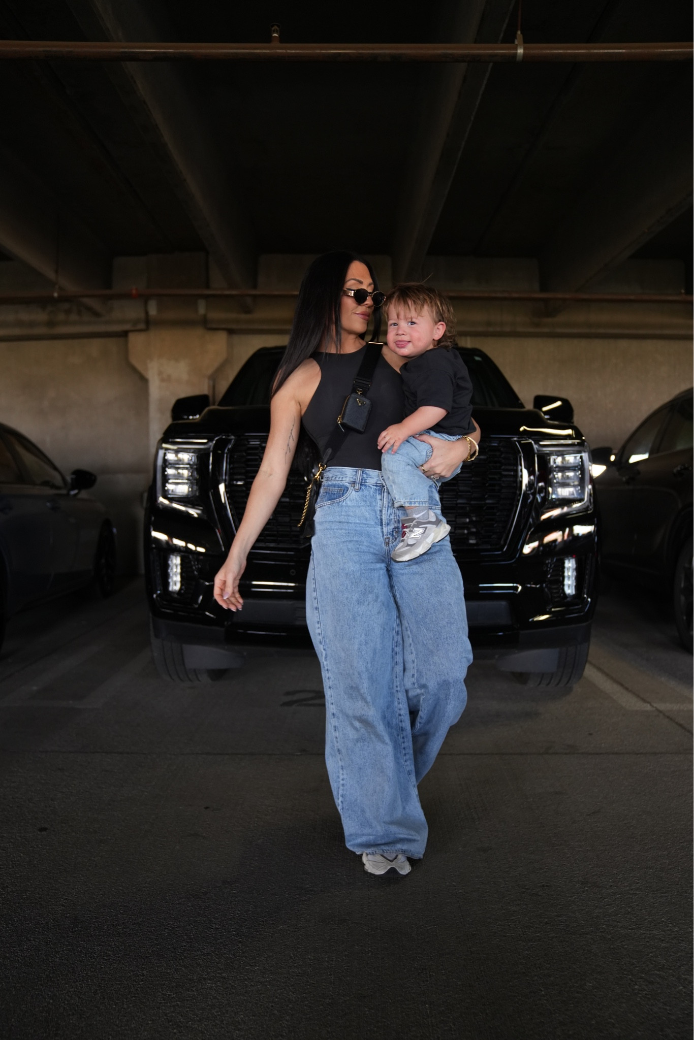 Mommy and me with bubs! Happy Sunday! Aren’t his little jeans too cute?! They are from Zara! 

Skims bodysuit 
Target wide leg jeans size 2
Zara toddler boy

New balance sneakers 


#LTKShoeCrush #LTKStyleTip #LTKFamily