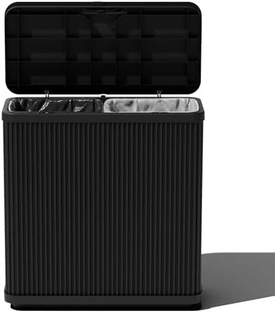 Veradek Tambour Series Outdoor Trash Can with Lid – All-Weather Waste Bin for Patio, Pool, BBQs... | Amazon (US)