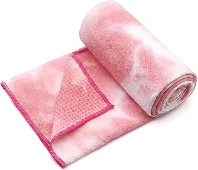 Eunzel Yoga Towel,Hot Yoga Mat Towel with Grip Dots Sweat Absorbent Non-Slip for Hot Yoga, Pilate... | Amazon (US)