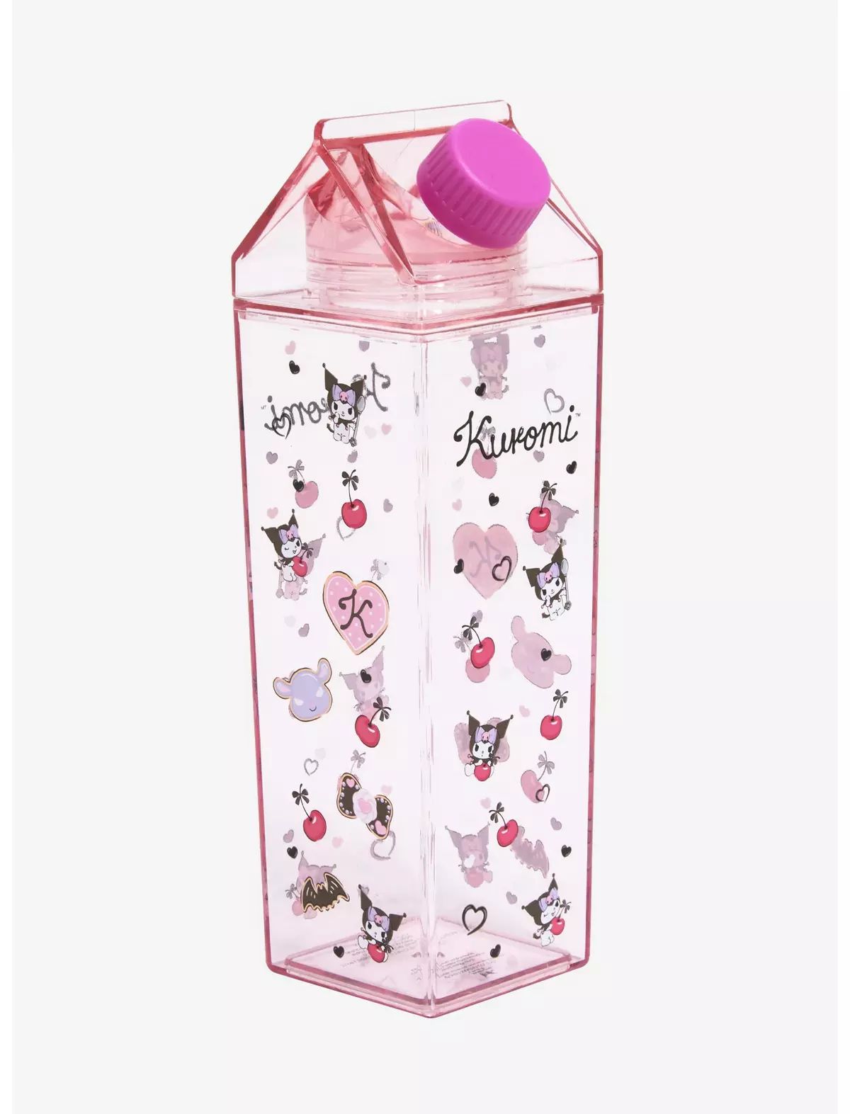 Kuromi Allover Print Milk Carton Water Bottle | Hot Topic