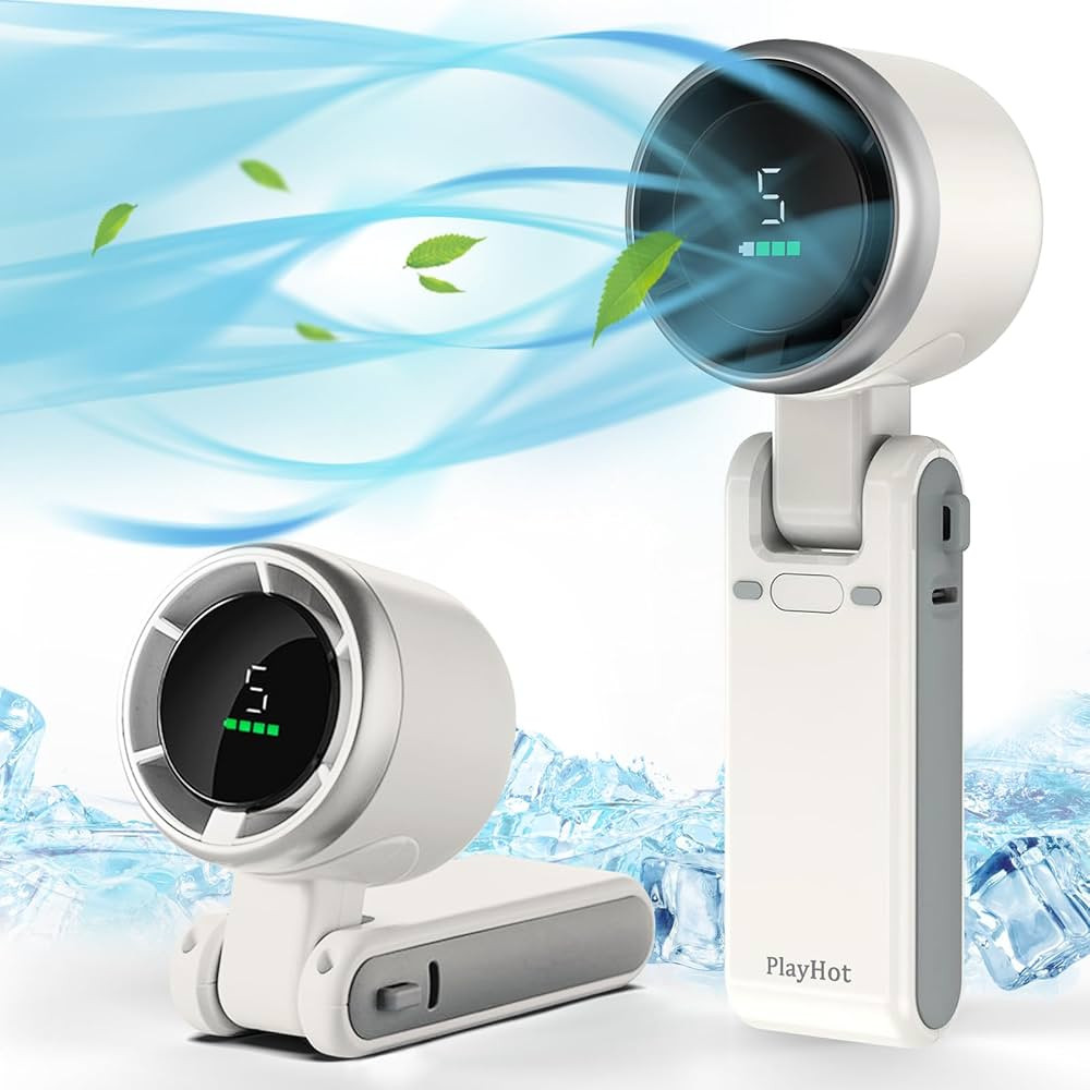 Portable Handheld Turbo Fan, 5 Gear Wind, Battery Operated, Up to 12 Working Hours, 3 IN 1 Hand F... | Amazon (US)