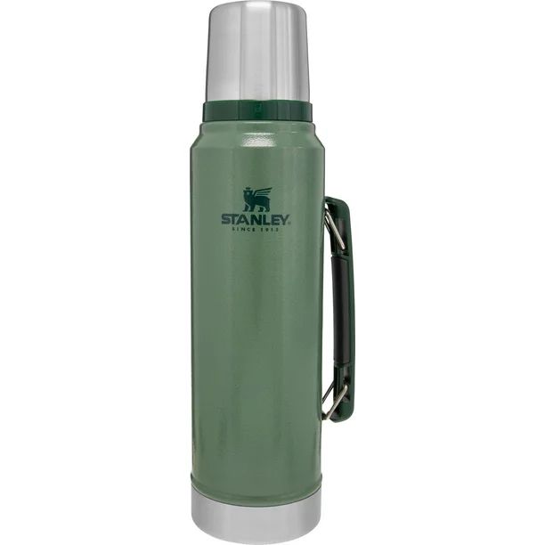 Stanley Classic Stainless Steel Vacuum Insulated Thermos Bottle, 1.1 qt - Walmart.com | Walmart (US)