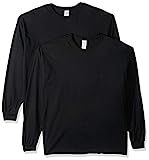 Gildan Men's Heavy Cotton Long Sleeve T-Shirt, Style G5400, 2-Pack | Amazon (US)