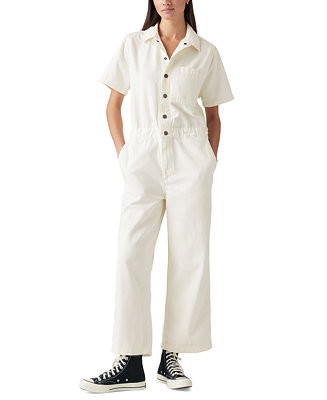Levi's Women's Cotton Short-Sleeve Heritage Jumpsuit - Macy's | Macy's