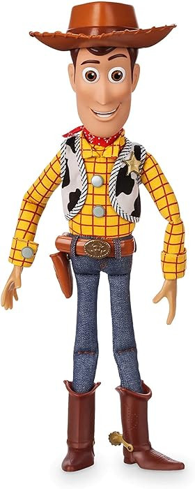 Disney Store Official Sheriff Woody Talking Action Figure from Toy Story, Features Sounds and Phr... | Amazon (US)
