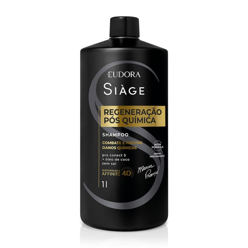Shampoo Eudora Siàge 1 Litro | Regeneração Pós-Química | Eudora (BR)