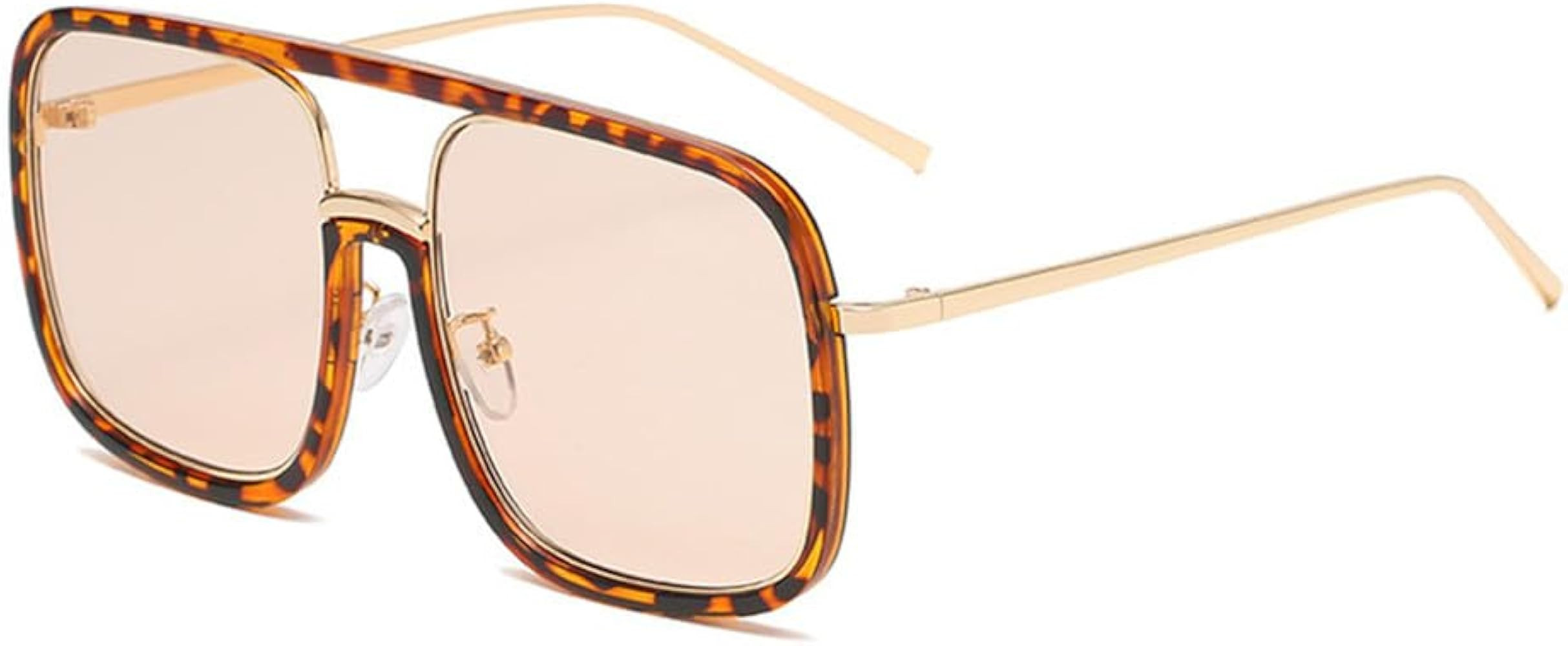 Oversized Sunglasses Women Retro Transparent galsees For Men Ladies Eyewear | Amazon (US)