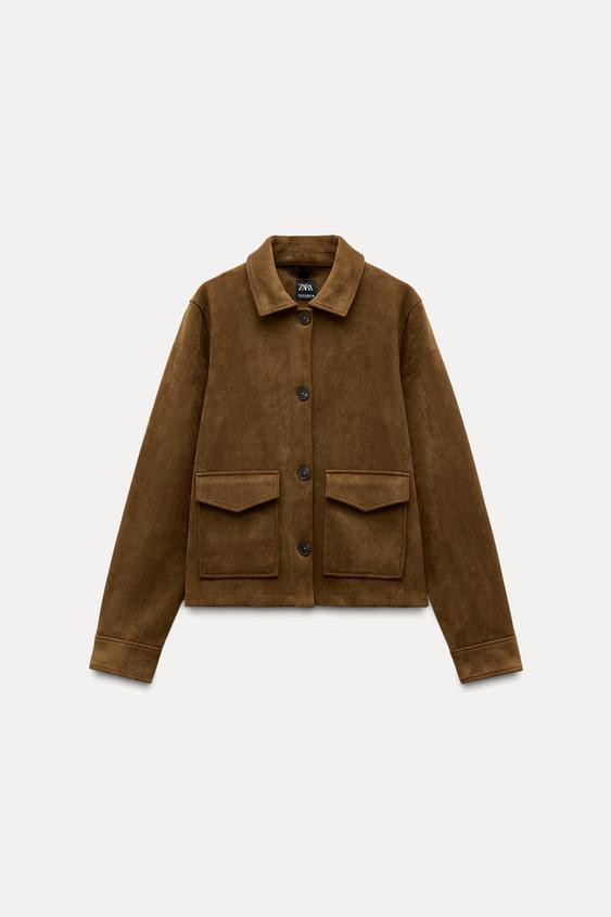 FAUX SUEDE JACKET | Zara US