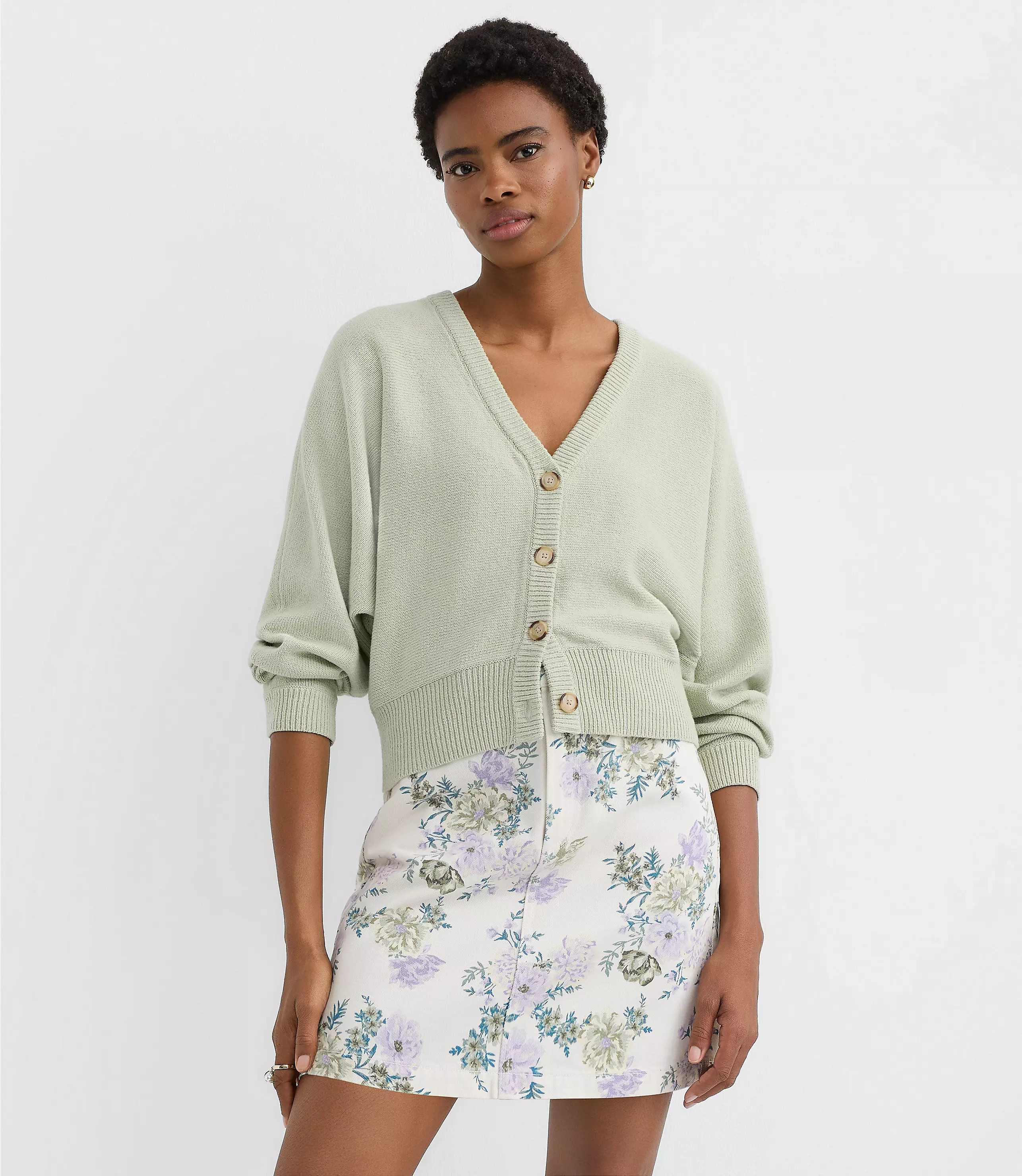 Dolman V-Neck Cardigan | LOFT