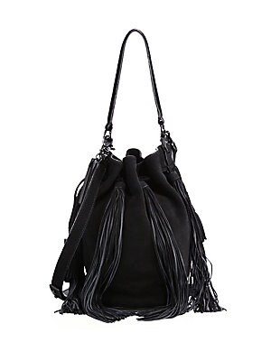 Industry Fringe Suede Bucket Bag | Saks Fifth Avenue OFF 5TH