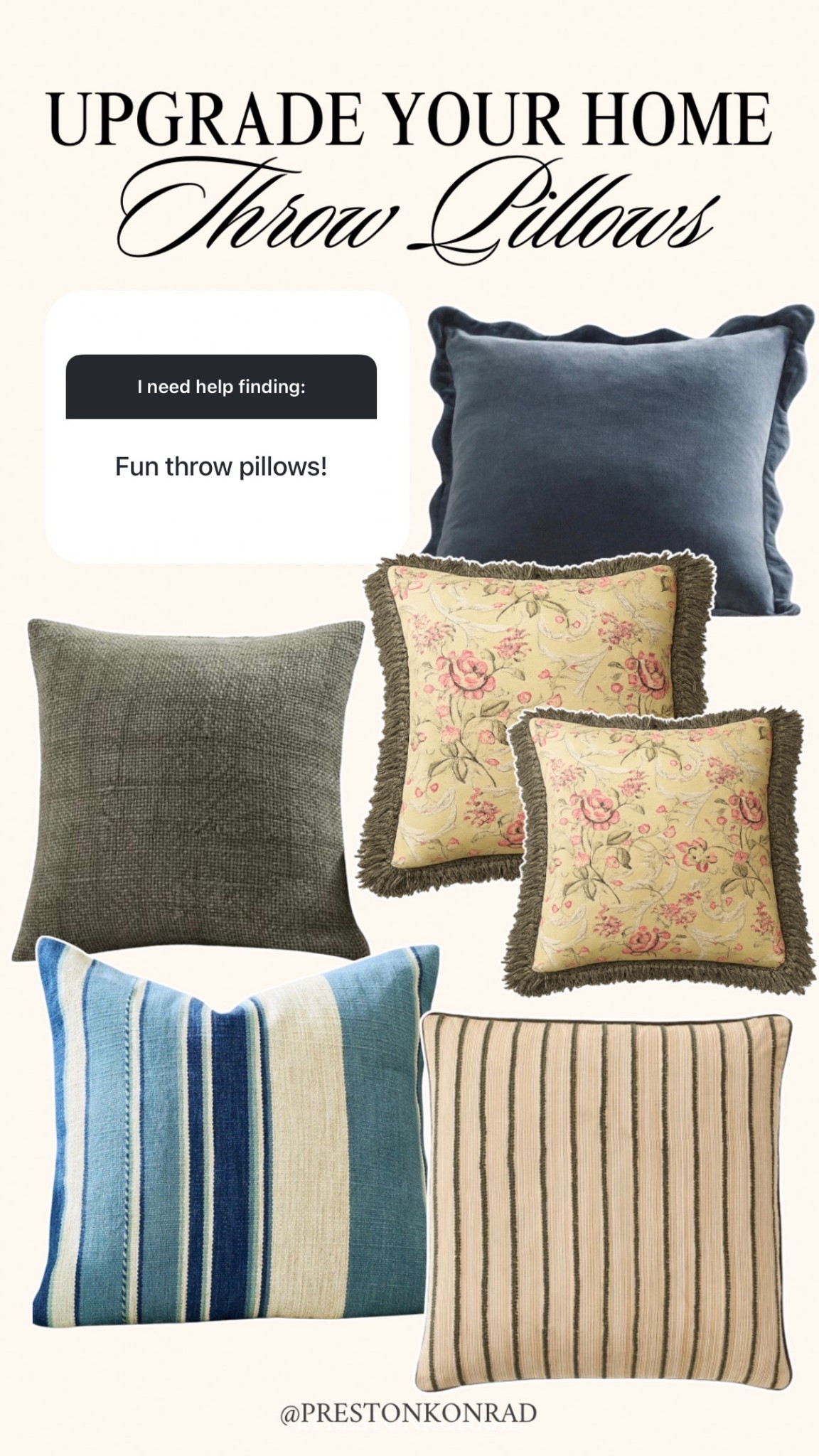 As requested: throw pillows that actually spice up your home— fun prints, bold colors, chic little moments that make everything feel styled without trying too hard 

#LTKSaleAlert #LTKMens #LTKHome