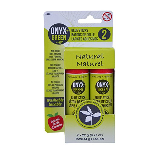 Onyx+ Green Glue Sticks, Plant Base, Non-Toxic, Pack of 2 | Amazon (US)