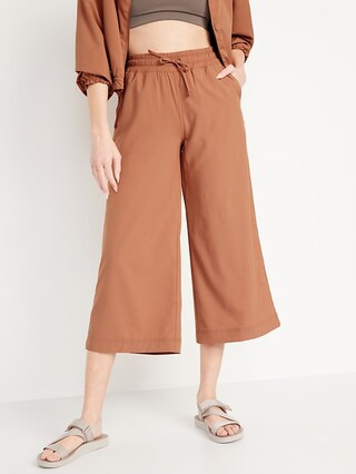 Extra High-Waisted StretchTech Cropped Wide-Leg Pants for Women | Old Navy (US)