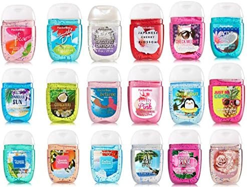 Bath and Body Works Anti-Bacterial Hand Gel 5-Pack PocketBac Sanitizers, Assorted Scents, 1 fl oz... | Amazon (US)