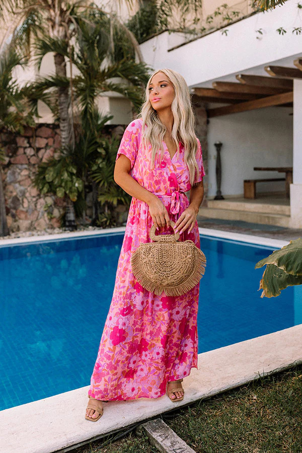 Just Met You Floral Maxi in Pink | Impressions Online Boutique