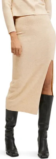 MANGO Women's High Waist Knit Pencil Skirt | Nordstrom | Nordstrom