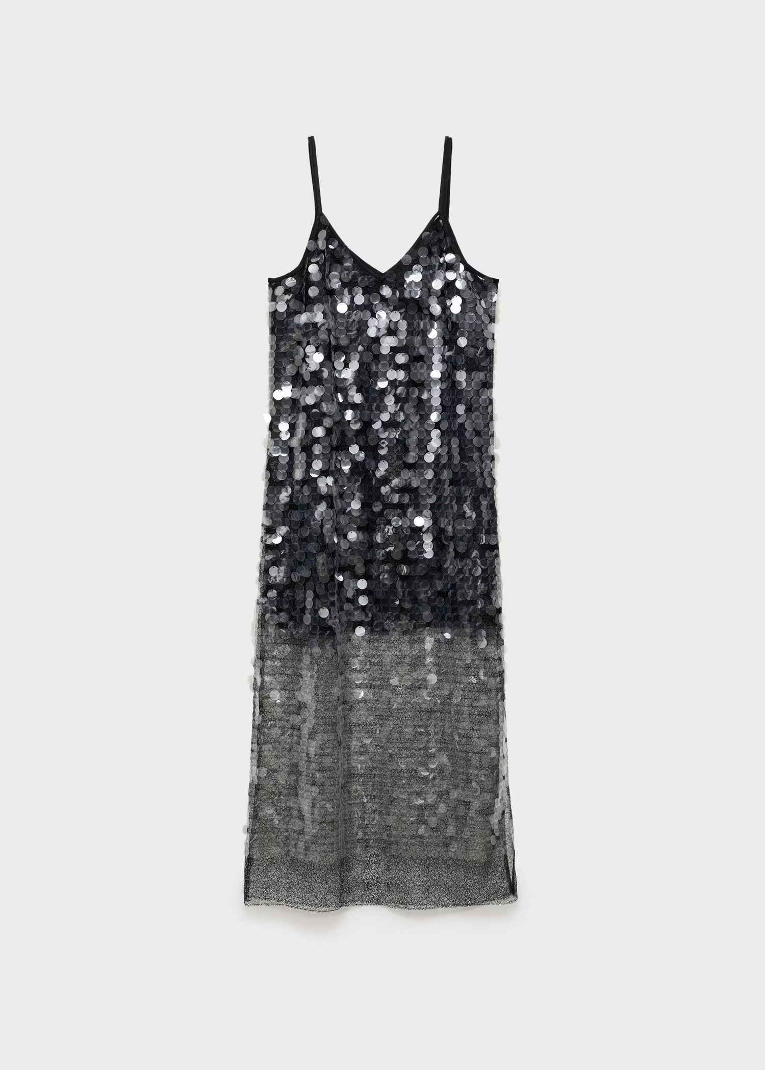 Semi-transparent disc dress - Women | MANGO United Kingdom | MANGO (UK)