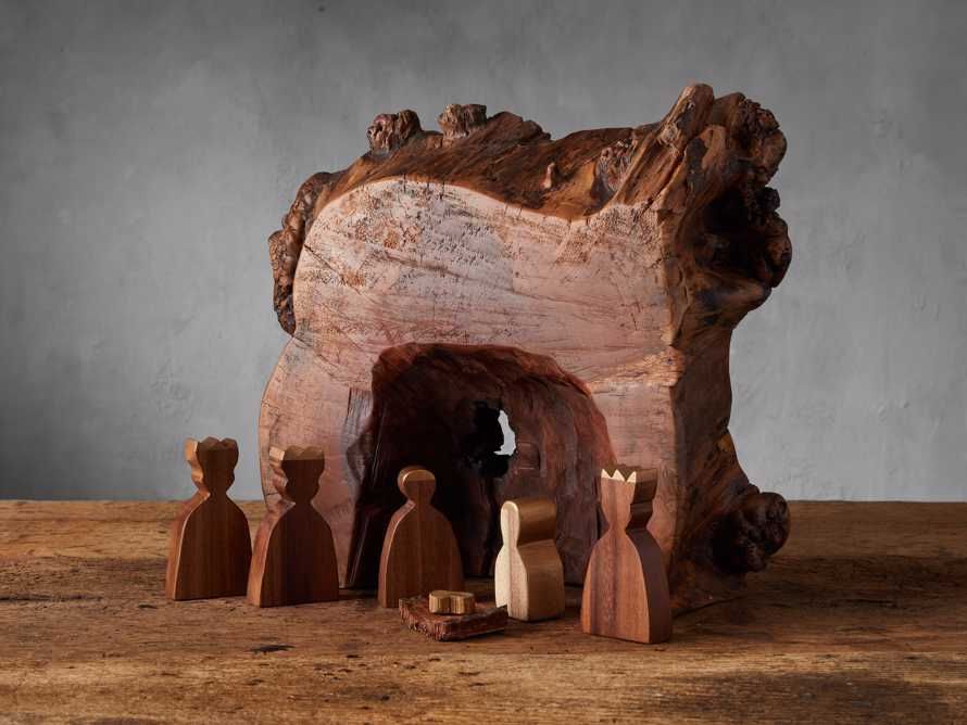 Natural Wood Nativity | Arhaus