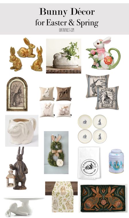 Bunny decor for spring and Easter from amazon, Target and more 

#LTKhome #LTKFind #LTKSeasonal
