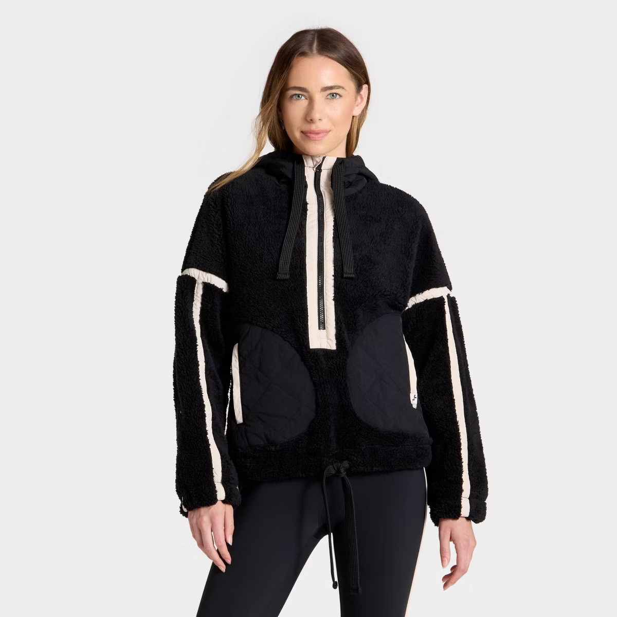 Women's Contrast High Pile 1/2 Zip Jacket - JoyLab™ | Target