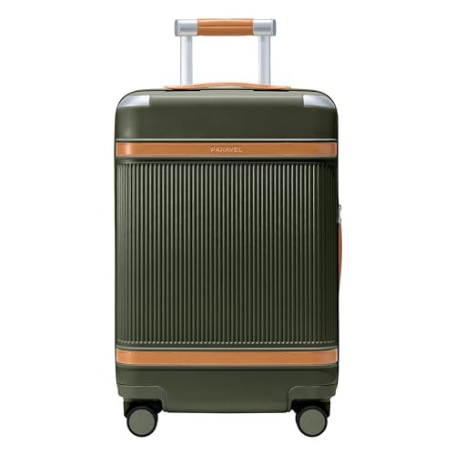 Paravel Aviator Luggage | Carbon-Neutral Travel Suitcase from Recycled Materials| Durable Luggage with Wheels| Safari Green | Amazon (US)