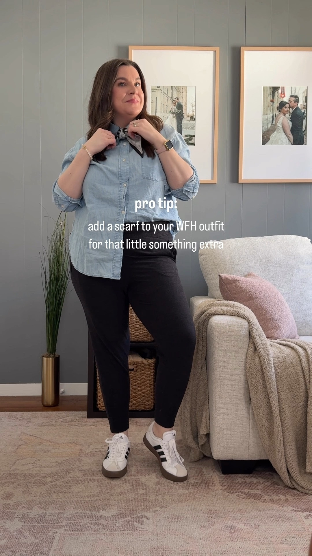 Added a scarf to my WFH look and it made the whole outfit feel complete.

Linked this one (and a few others I love) plus the rest of my outfit pieces.

#LTKStyleTip #LTKFindsUnder50 #LTKWorkwear