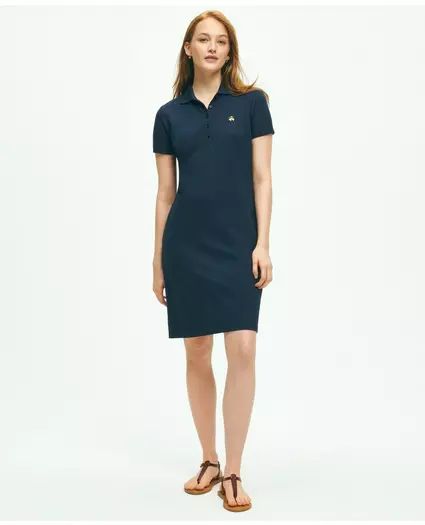 Classic Cotton Pique Polo Dress | Brooks Brothers