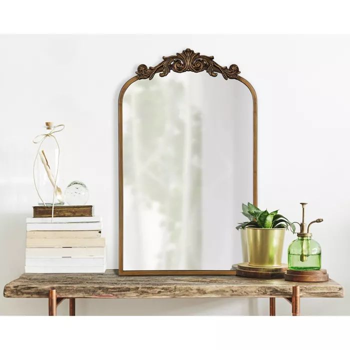 Arendahl Traditional Arch Decorative Wall Mirror Gold - Kate & Laurel All Things Decor | Target