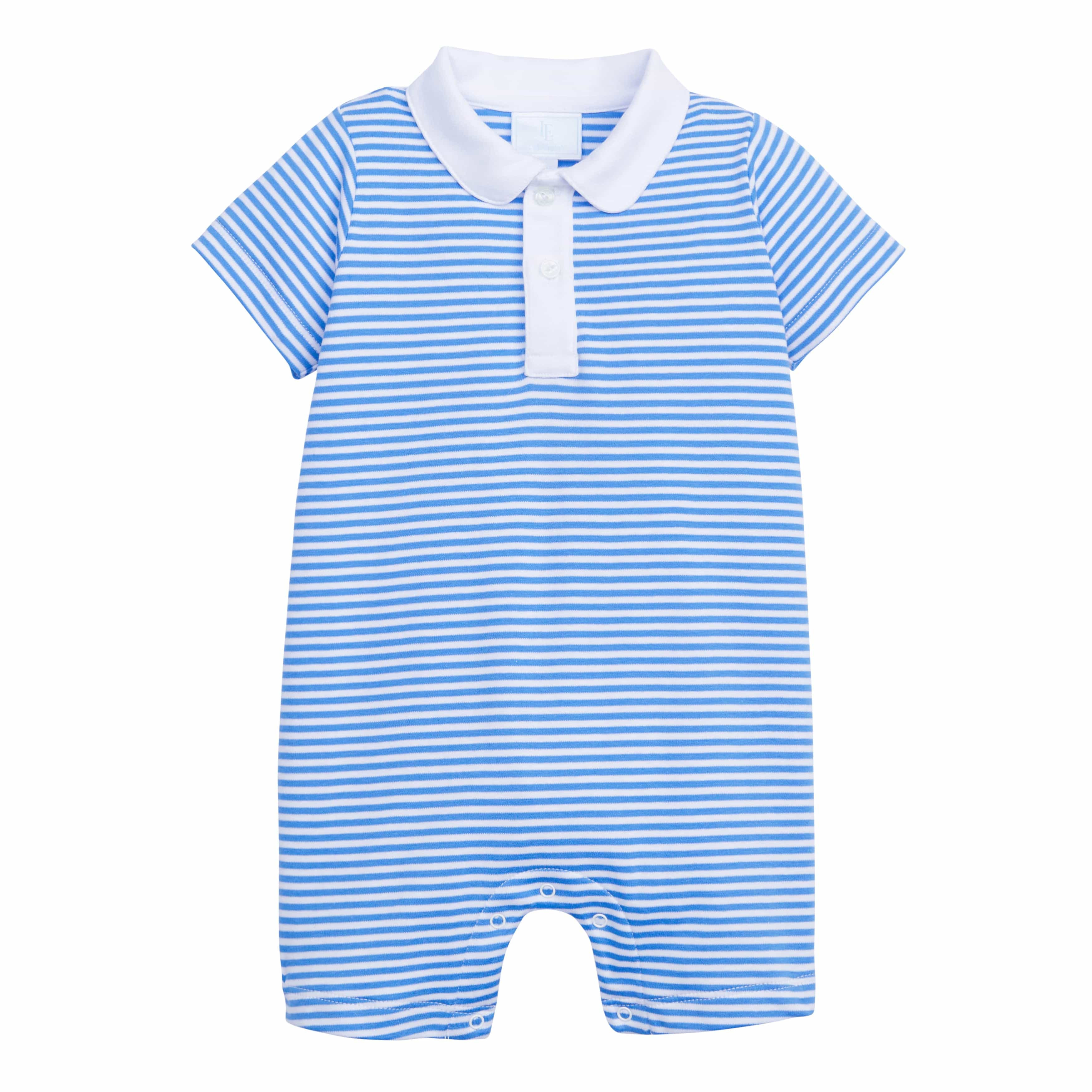Little Boy's Romper - Regatta Blue Peter Pan Play Suit | Little English