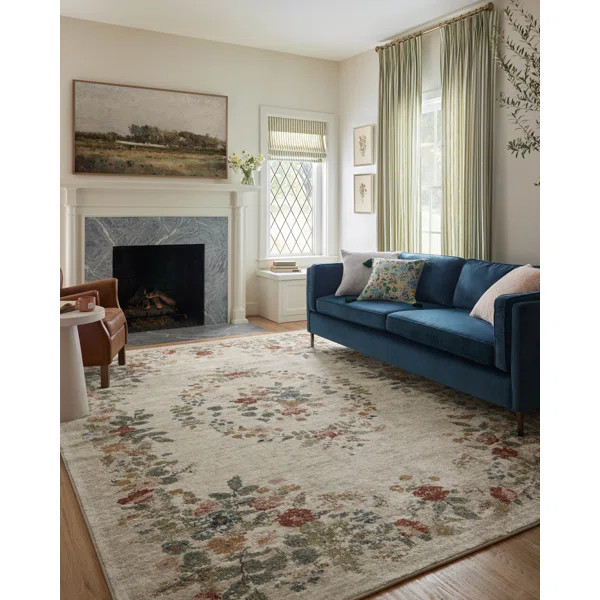 Rifle Paper Co. x Loloi Laurel Cream Area Rug | Wayfair North America