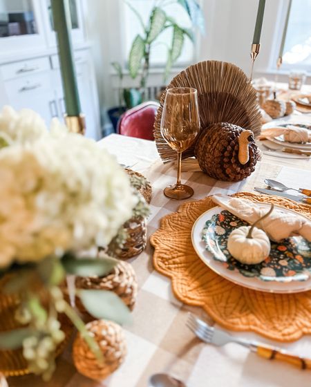 green and yellow fall tablescape // thanksgiving table setting ideas // friendsgiving decor // friendsgiving tablescape ideas 

#LTKSeasonal #LTKparties #LTKHoliday