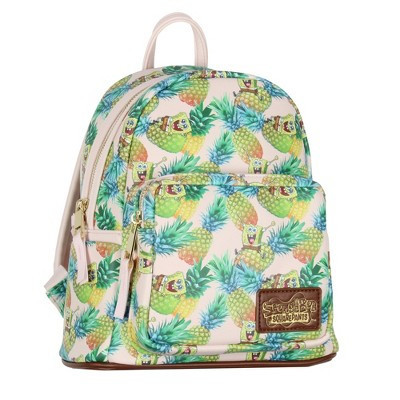 SpongeBob SquarePants Mini Backpack Nickelodeon Character and Pineapple All-Over Tossed Print Travel Tote Purse | Target