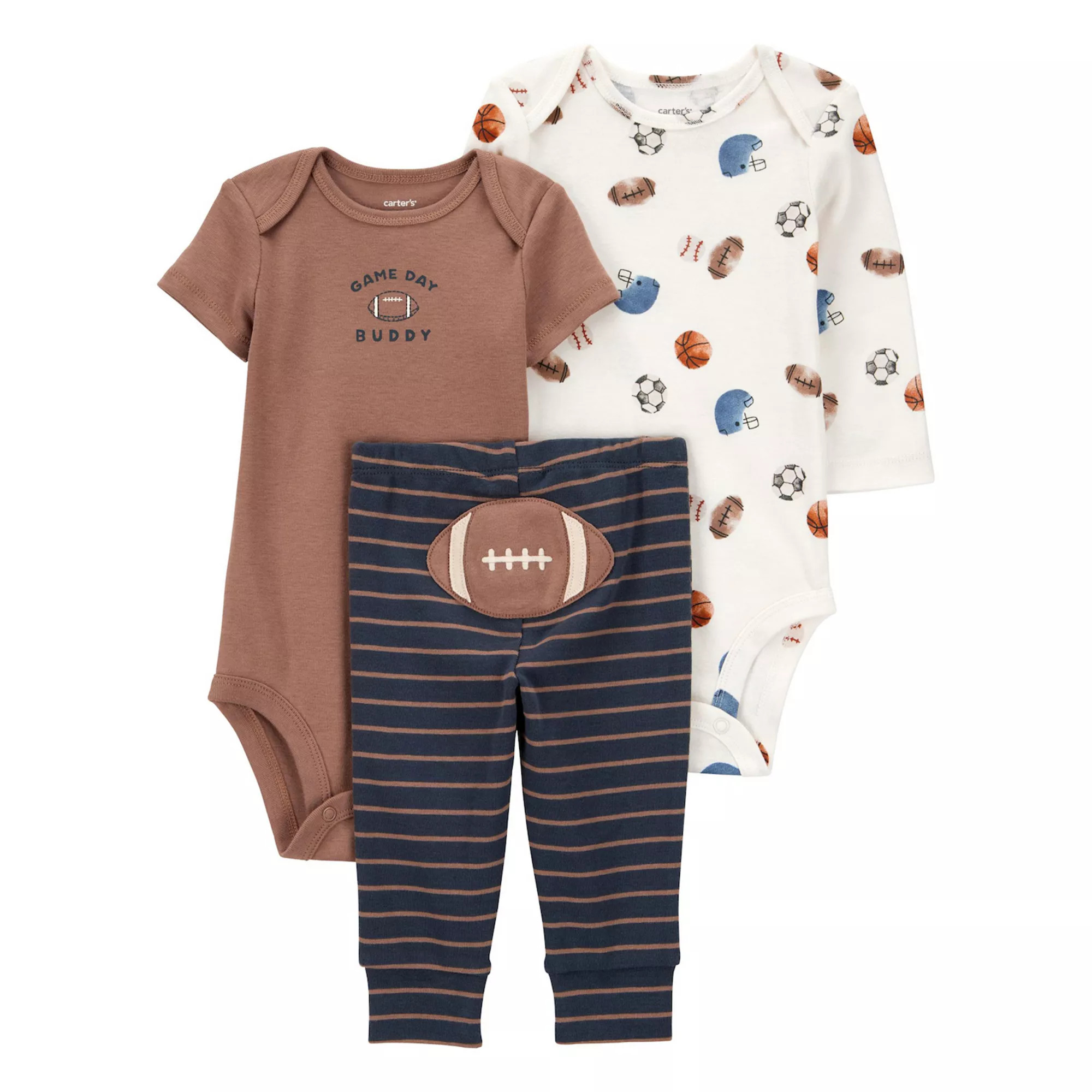 Baby Boys Carter's 3-pc. Football Bodysuit & Pants Set | Kohl's