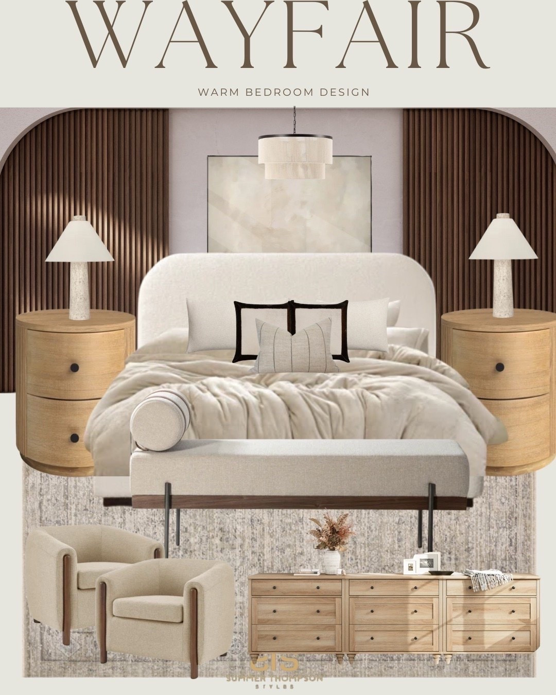 Warm, layered, and effortlessly cozy 🤎✨ This bedroom design from Wayfair is giving all the fall feels — soft textures, rich wood tones, and timeless neutrals that make winding down feel extra luxe.

#WayfairFinds #LTKBedroom
#WayfairHome
#NeutralBedroomDecor
#WarmMinimalism
#FallBedroomVibes
#ModernCozyHome
#BedroomDesignIdeas
#WayfairFurnitureDecor
#BedroomInspo2025
#AffordableInteriorDesign

#LTKHome #LTKFindsUnder100