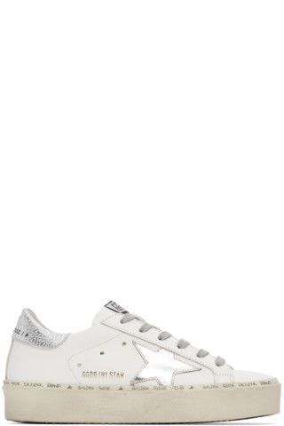 White & Silver Super-Star Classic Sneakers | SSENSE