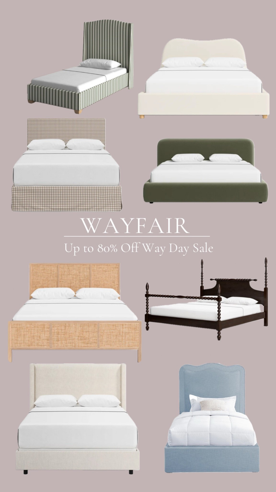 Wayfair Way Day Deals up to 80% off today! These are some of my top bed picks for a cozy transitional cottage style home! Love the pop of color & pattern😊

#LTKStyleTip #LTKHome