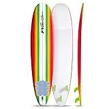 Wavestorm 8ft Surfboard // Foam Wax Free Soft Top Longboard for Adults and Kids of All Levels of Sur | Amazon (US)