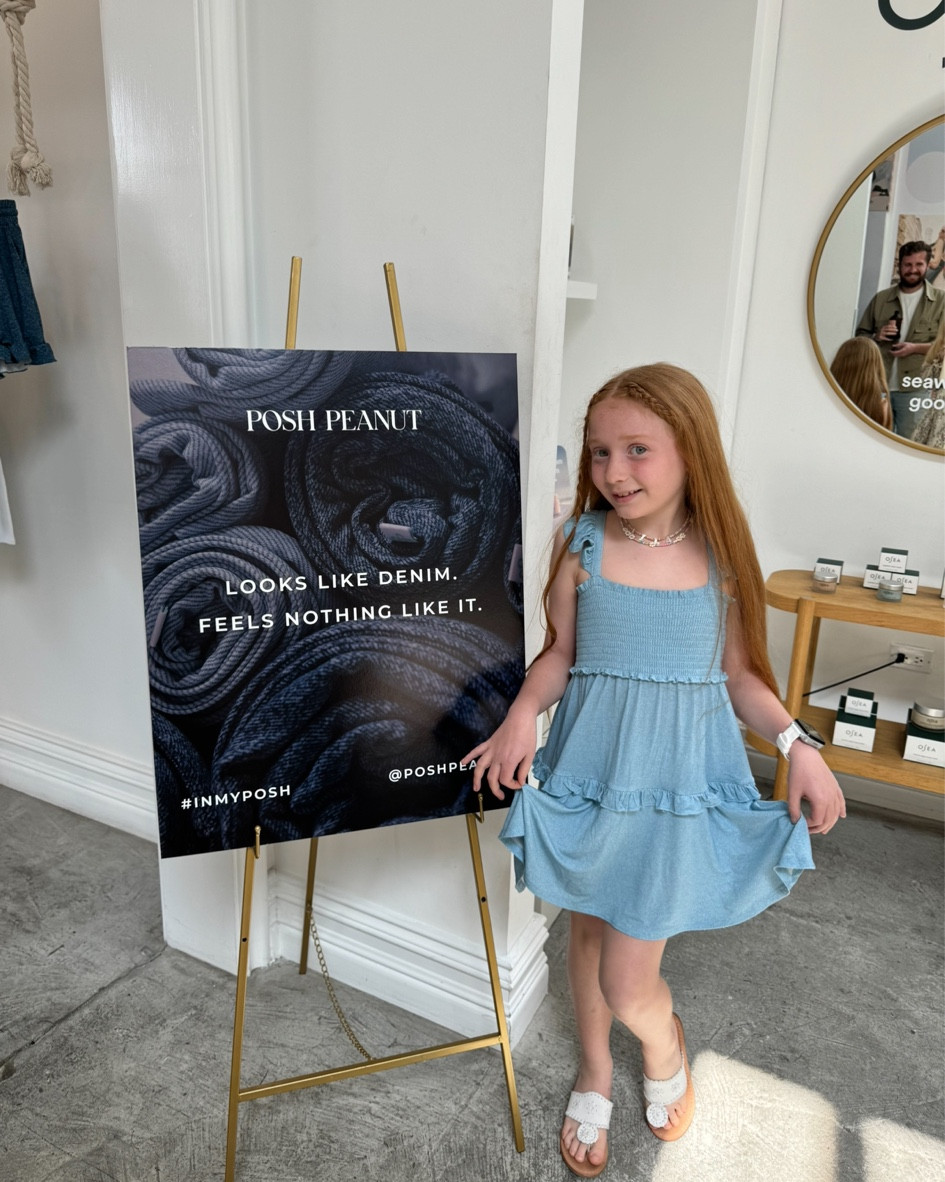 Posh peanut “denim” 💙

#LTKkids #LTKfamily #LTKbaby