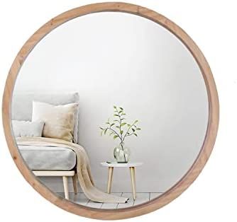 Mirrorize Round Mirror 30" for Living Room Wall Decor, Decorative Circle Mirror, Bathroom Vanity ... | Amazon (US)