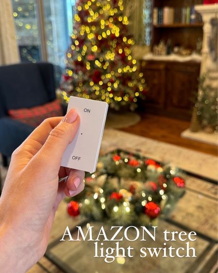 This light switch takes less than a minute to set up and saves your back from turning the tree on and off all season!

#LTKSeasonal #LTKhome #LTKfindsunder100