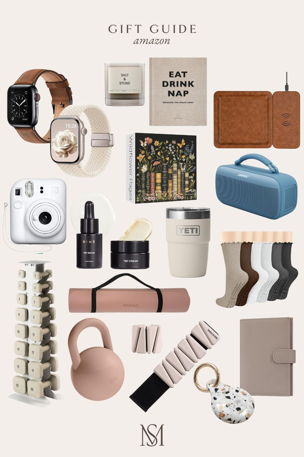amazon gift guide, gift guide for her, gift guide for him, yoga mat, weight set, pilates socks, bose speaker, travel accessories, passport wallet, yeti, puzzle, coffee table book, courant charger, apple watch, watch straps, poloroid camera, fujifilm, dime beauty, candle 

 #LTKGiftGuide #LTKHoliday #LTKFindsUnder50