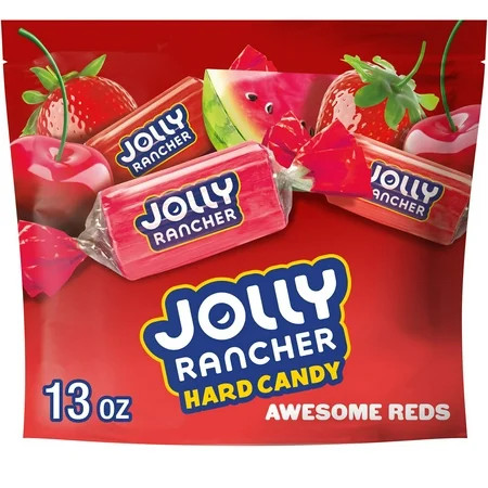 Jolly Rancher Awesome Reds Assorted Fruit Flavored Hard Candy, Bag 13 oz | Walmart (US)