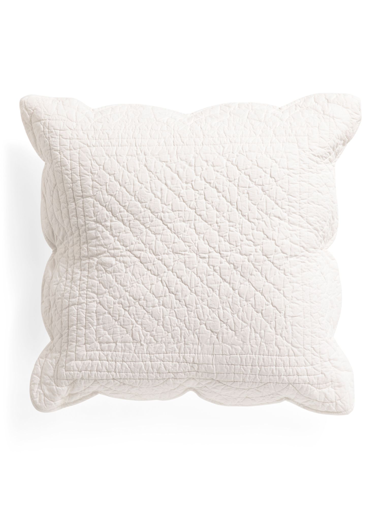 20x20 Scalloped Quilted Decorative Pillow | Home | Marshalls | Marshalls