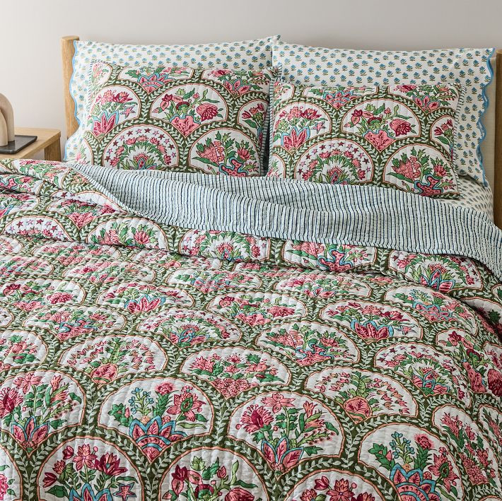 RHODE Mushroom Reversible Quilt & Shams | West Elm (US)