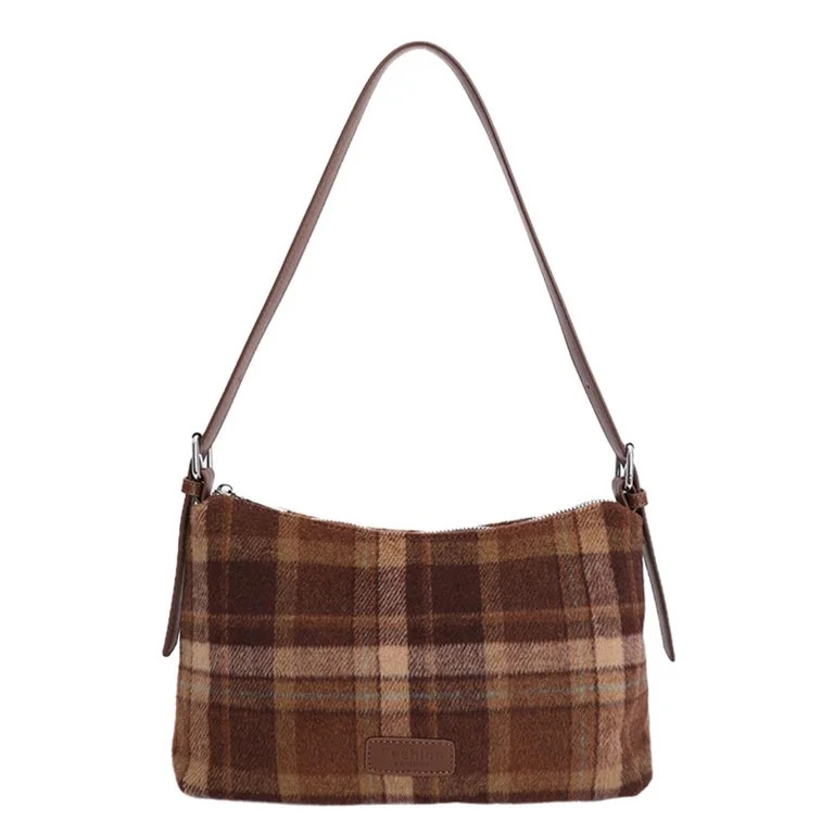 NCY Harris Tweed Crossbody Bags for Women Vintage Plaid Shoulder Bag Fall Winter Purse Leather To... | Walmart (US)