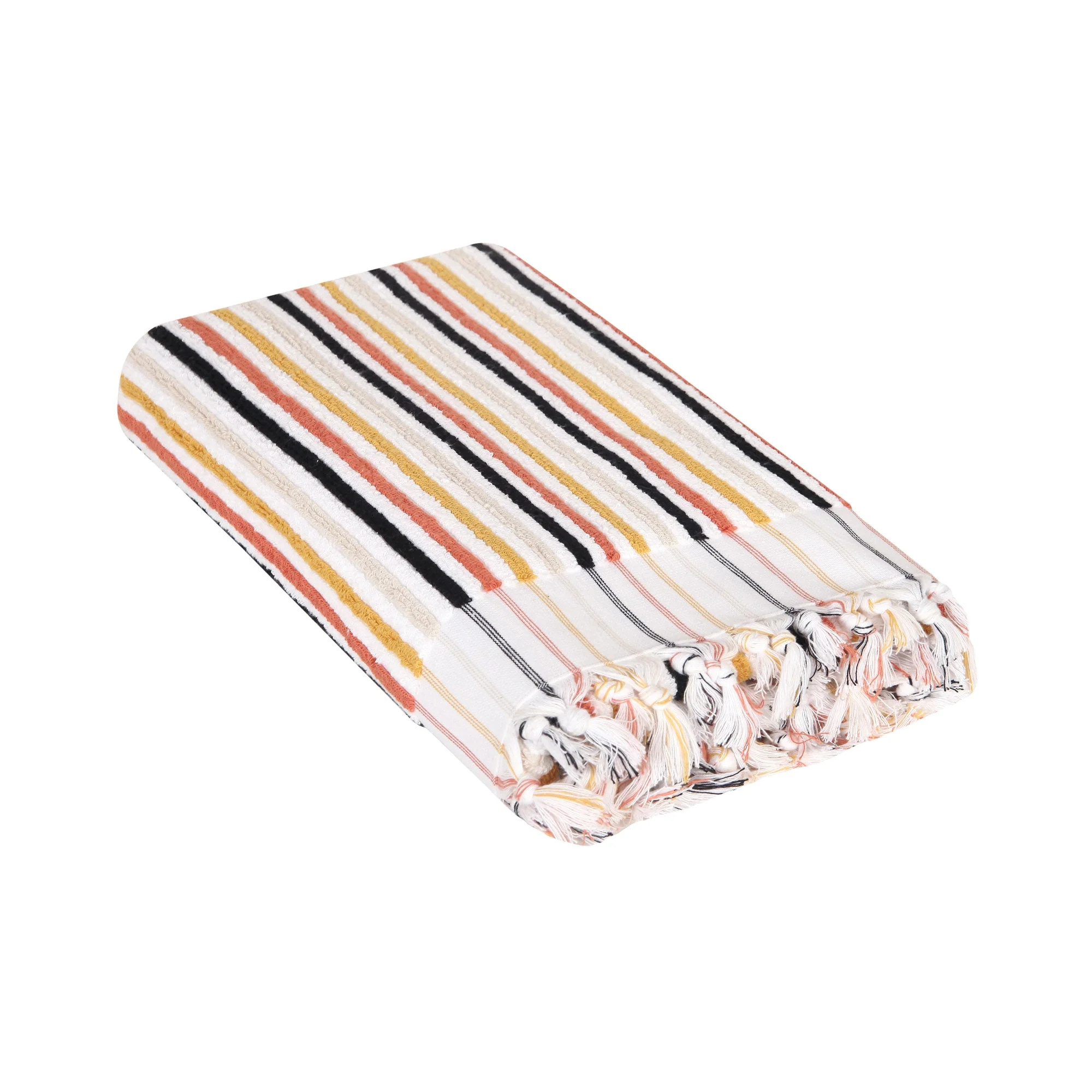 Stripes Turkish Terry Bath Towel | Olive and Linen LLC