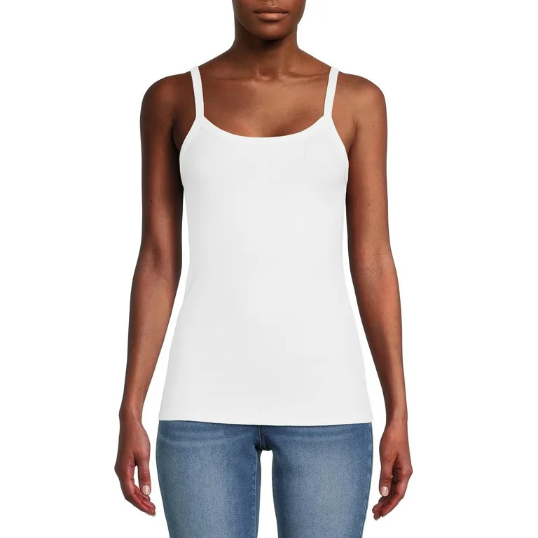 No Boundaries Rib Cami Top, 1 or 5-Pack, Women's - Walmart.com | Walmart (US)